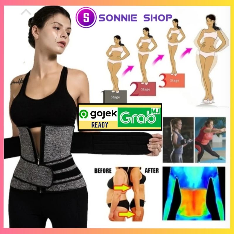 Waist Belt Trimmers Double Strap Korset Pelangsing Stagen Melahirkan Dobel