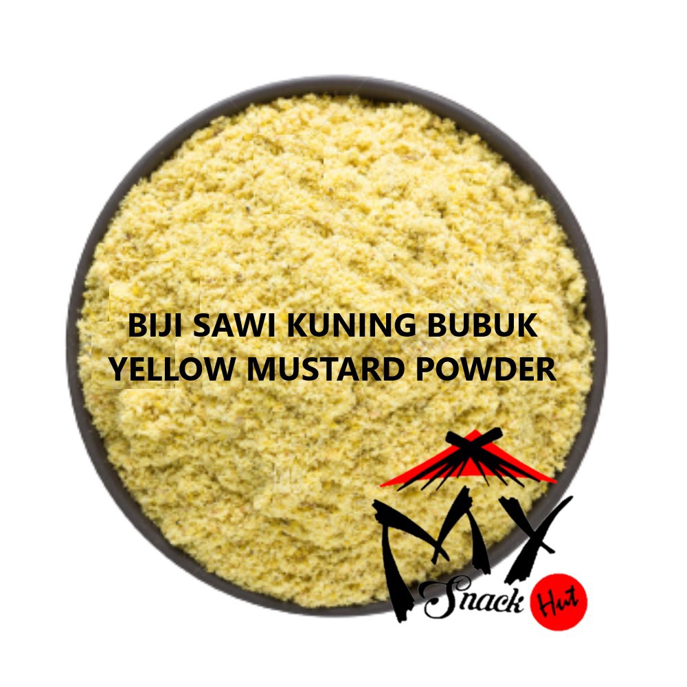 BIJI SAWI KUNING BUBUK 25GR - PURE SESAWI MOSTER MUSTER MOSTARD YELLOW MUSTARD POWDER GROUND MURNI