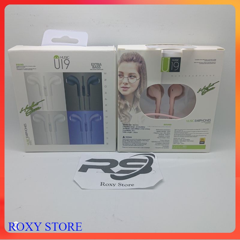 Headset Hansfree Earfone U19 Macaron