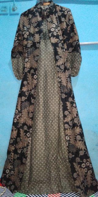 Gamis Katun Sogan Jumbo Ld 105. Gamis Busui. Gamis Batik Murah. Maxi Dress Murah. Maxi Dress Batik