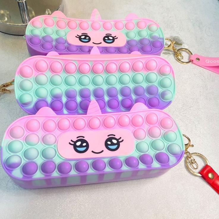 

ORD✧ Kotak Pensil Pop It Fashion (Depan Belakang Bisa Pop It) Paling Laris