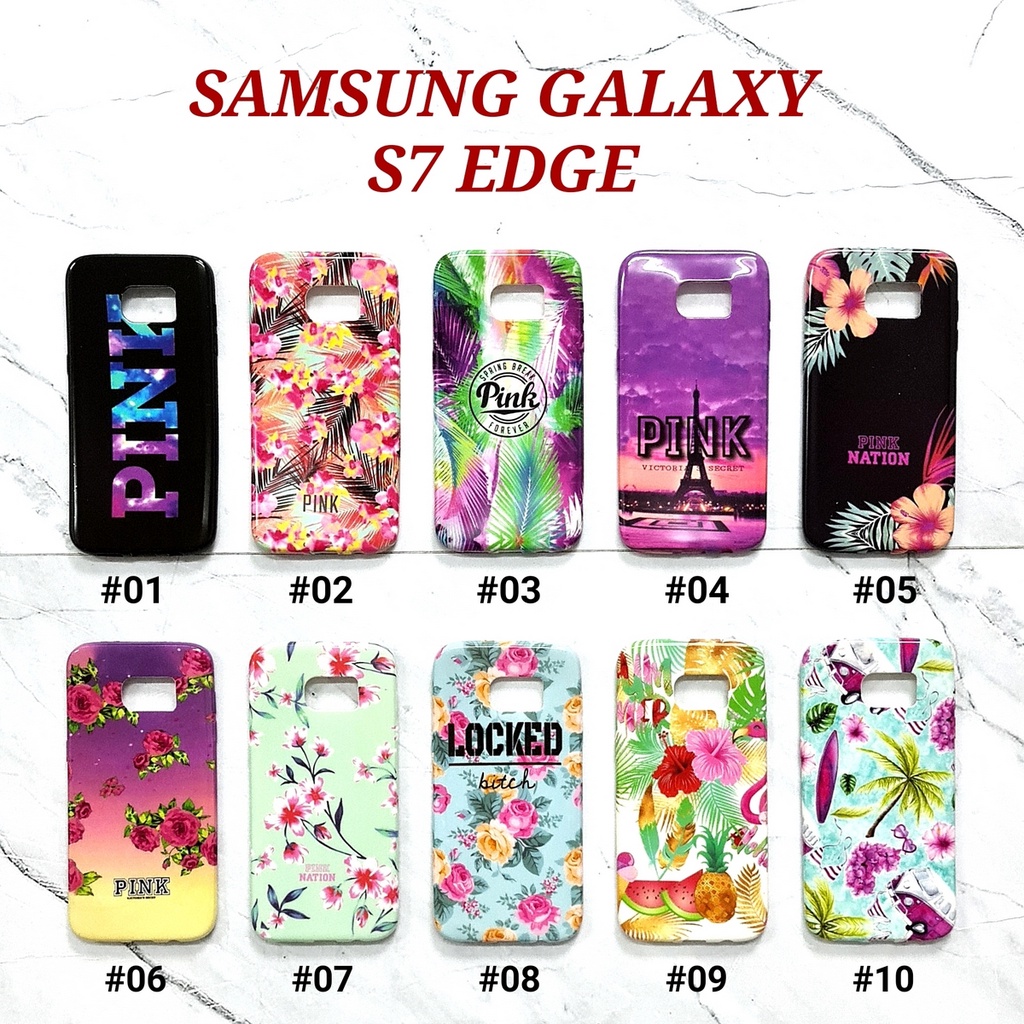 [ BUY 1 GET 1 FREE ] PKN - SAMSUNG GALAXY S7 EDGE S8 S8 PLUS S9 S9 PLUS NOTE 8 | PINK NATION Soft Case Floral