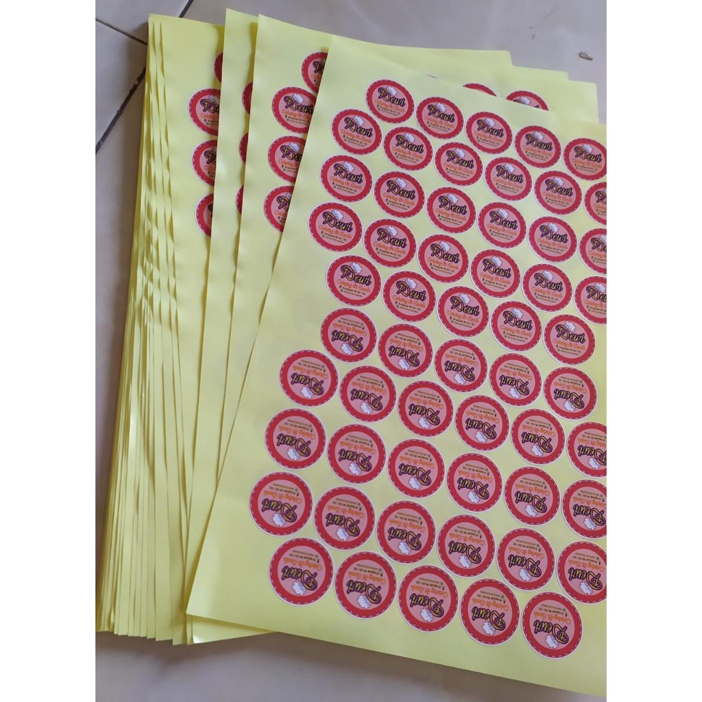 

stiker label 1 lembaran