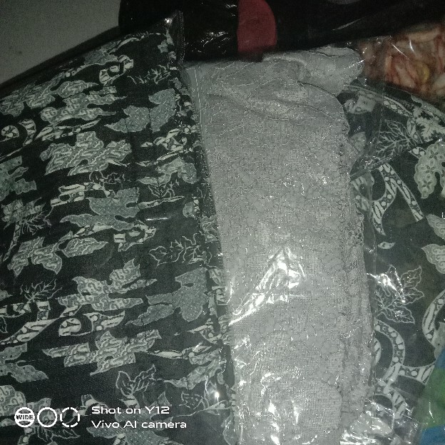 Kemeja Batik Dewasa Prada Gliter Lengan Panjang Jumbo