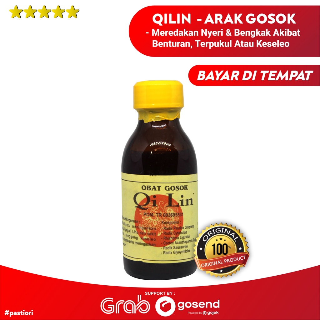 OBAT GOSOK QILIN arak gosok untuk patah tulang - keseleo dan bengkak