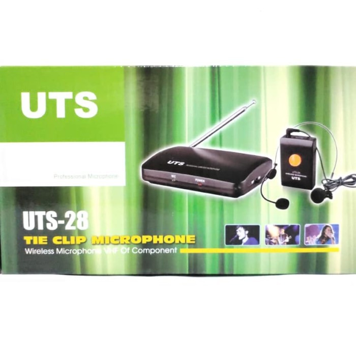 UTS 28 MIC WIRELESS PORTABLE CLIP ON DAN HEADSET MICROPHONE