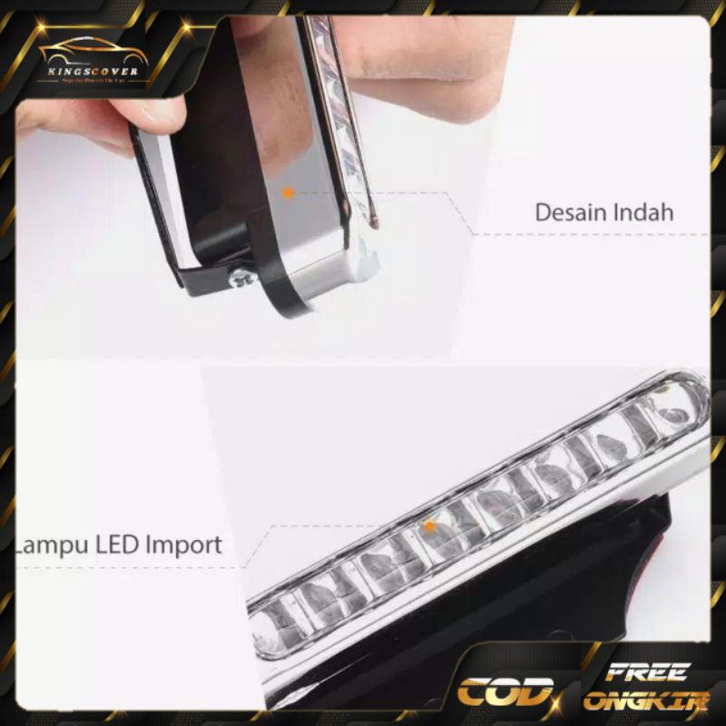 Lampu Kabut LED Bertenaga Angin Daytime Running Light Car