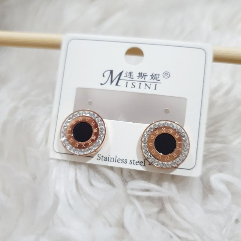 Anting Titanium asli Premium Quality Stainless steel ori anti karat anti alergi 0133