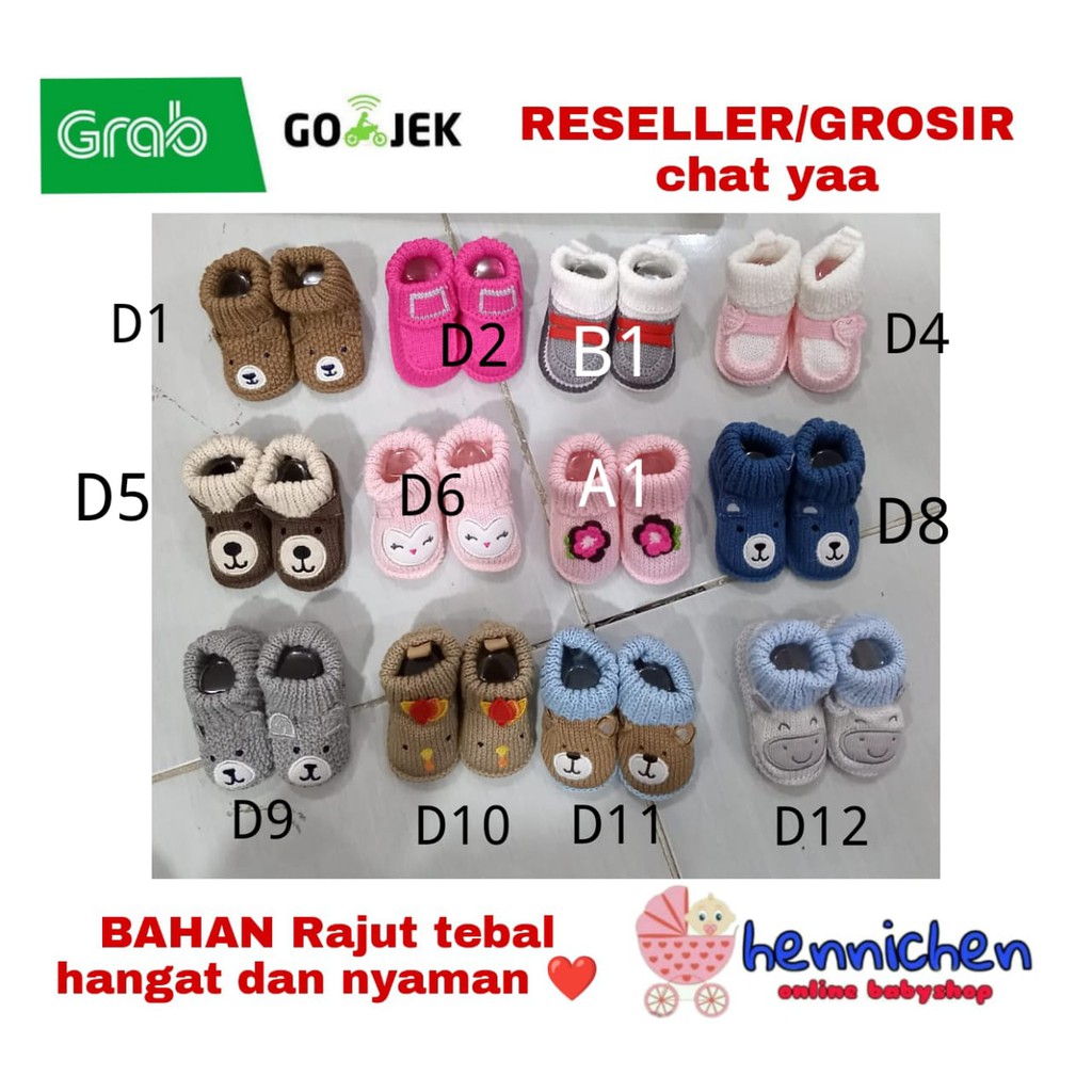 1 Psg Kaos Kaki Rajut Bayi Tebal Hangat dan Nyaman 0-3 Bulan / Newborn