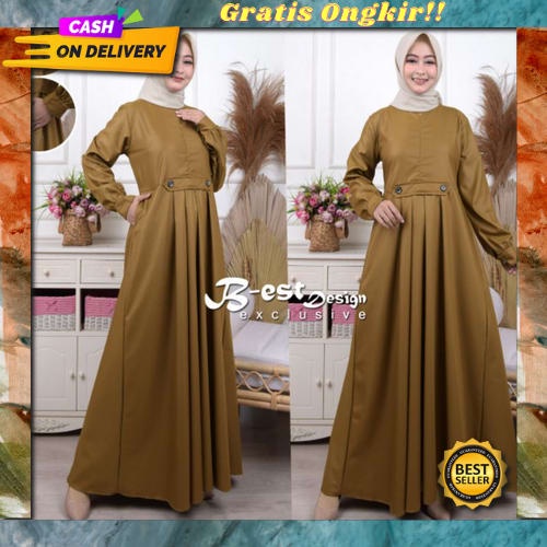 Games Perempuan Premium Terbaru Gmes Cewek Santai Kondangan Viral Trendy Gamis Cewek Elegan Kekinian