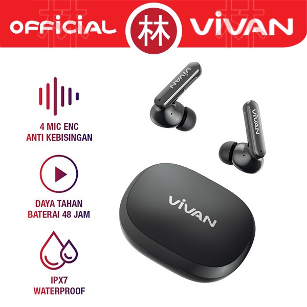 Vivan Liberty T660NC Earbuds ANC ENC TWS Earphone Bluetooth 5.3 New T600NC