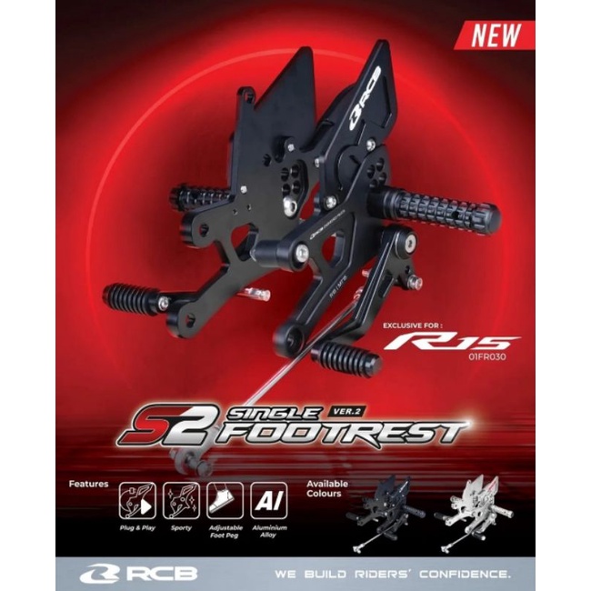 Underbone RCB All New R15 VVA V3 R15M V4 Connected MT15 Footstep Racing Original