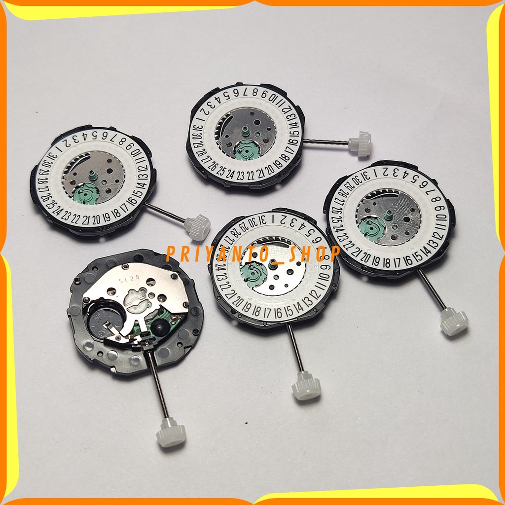 MESIN JAM TANGAN KALENG SL28 Sl28-6 TANGGAL BAWAH ORIGINAL