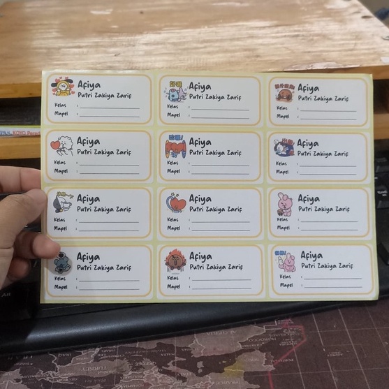 

STIKER LABEL BUKU - STIKER MAPEL - STIKER LABEL