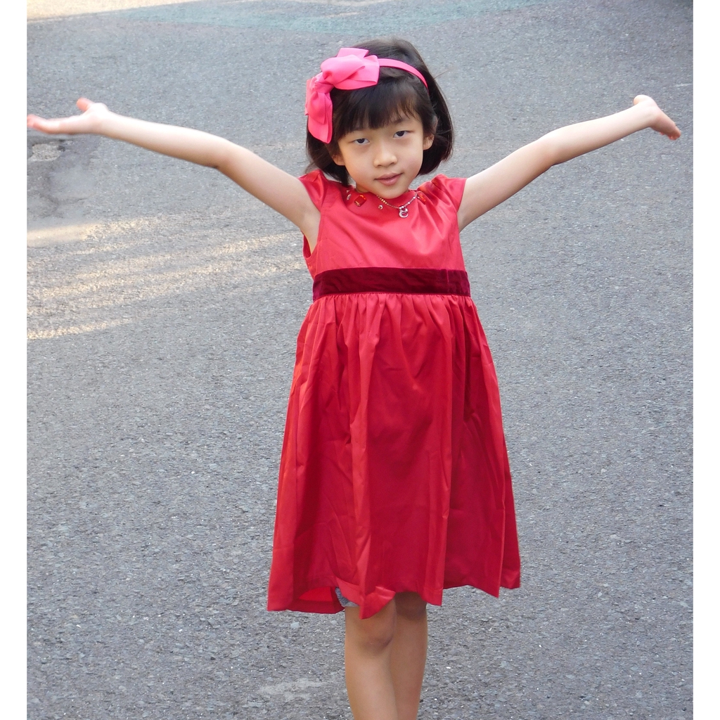 ZOE 5113-4 / BAJU ANAK  / DRESS RED / DRESS ANAK PEREMPUAN