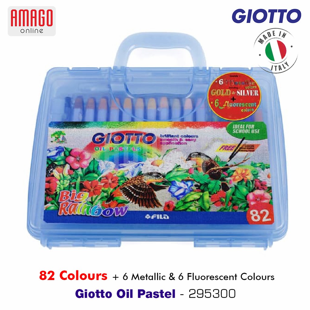 CRAYON / GIOTTO OIL PASTELS - 82 COLORS - 295300