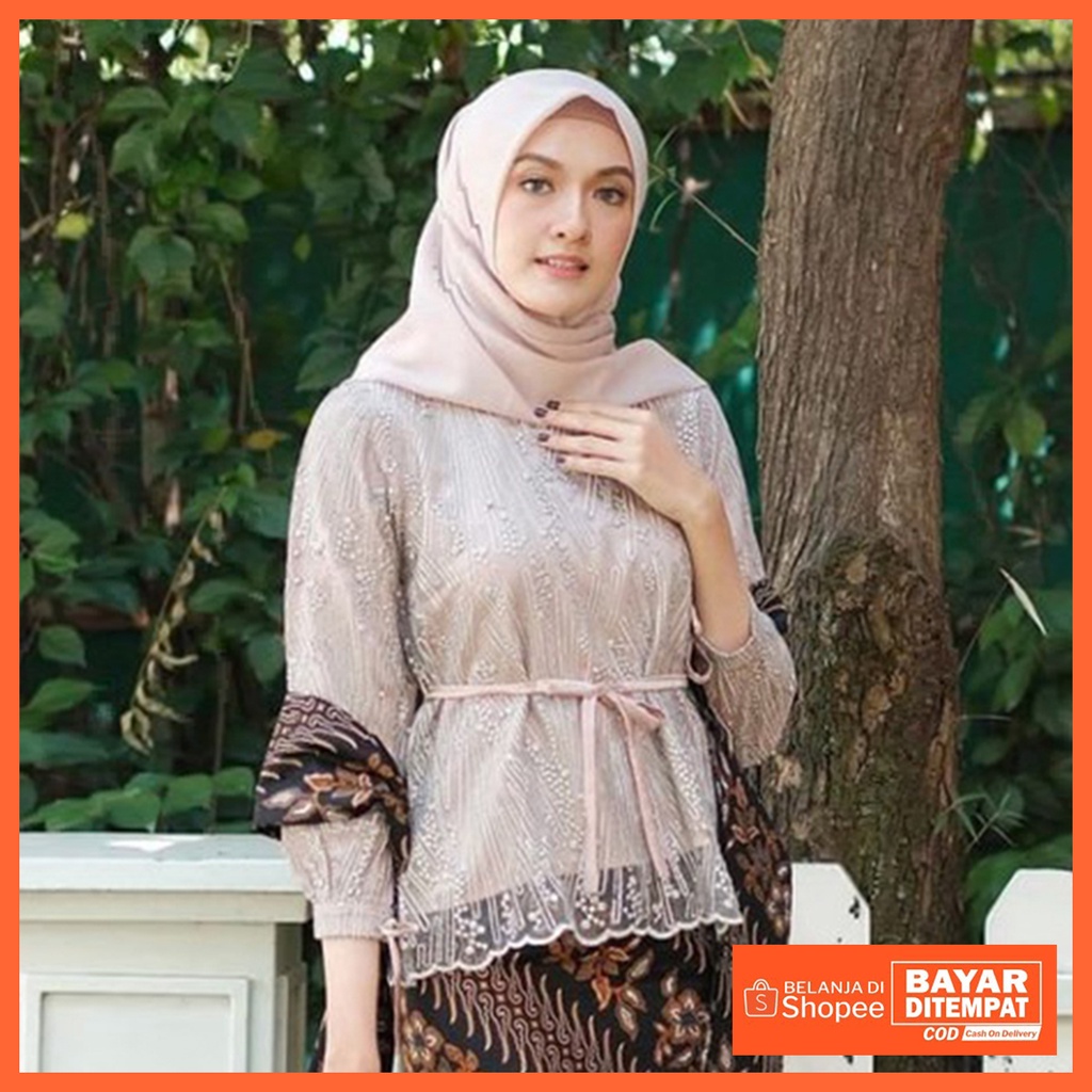 Kebaya Brukat Kebaya Kurung Brukat Kebaya Tunik Brukat Kebaya Modern Kebaya Wisuda Termurah Atasan Kebaya Murah-Duyung Melati