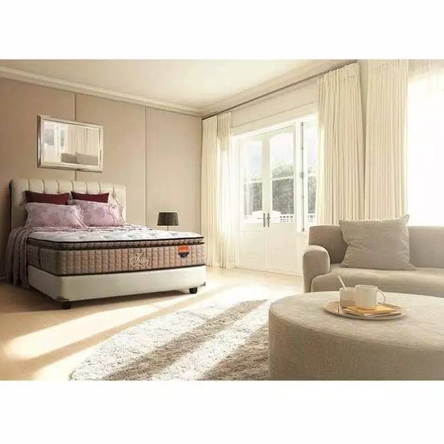 Sisilia Florence SET Springbed 180 cm x 200 cm, Sandaran Custom ranjang kasur