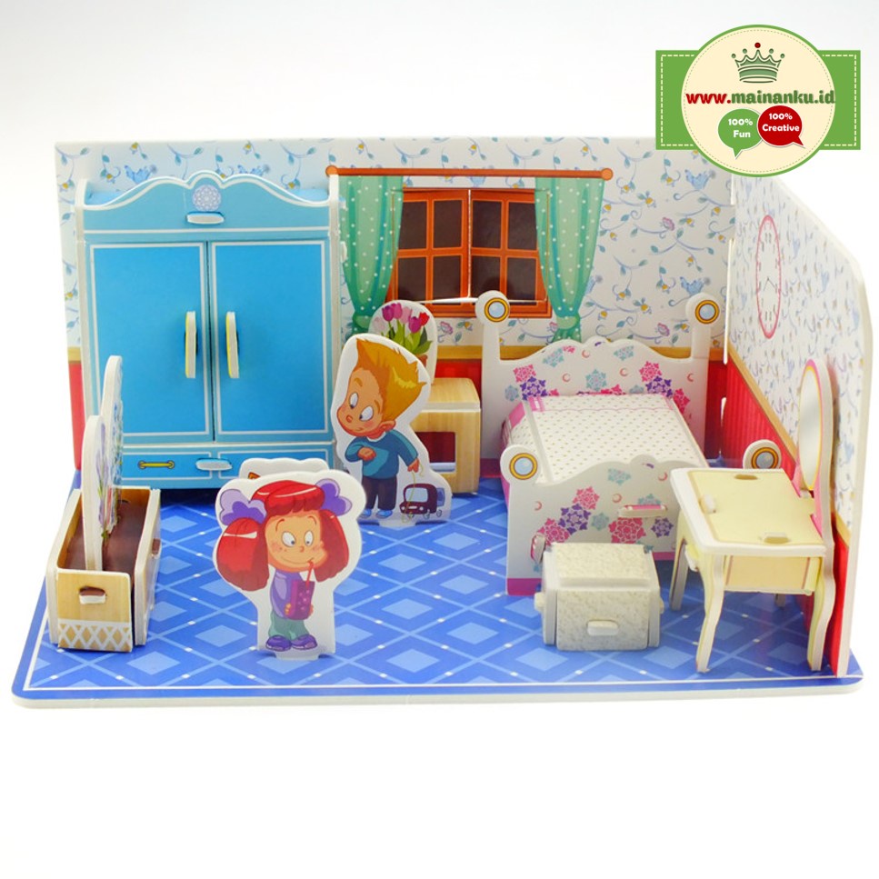 Mini 3D Puzzle KIDS ROOM | Kado Ultah Anak| Kado Anak - 1690-20 - Pazel - Pasel