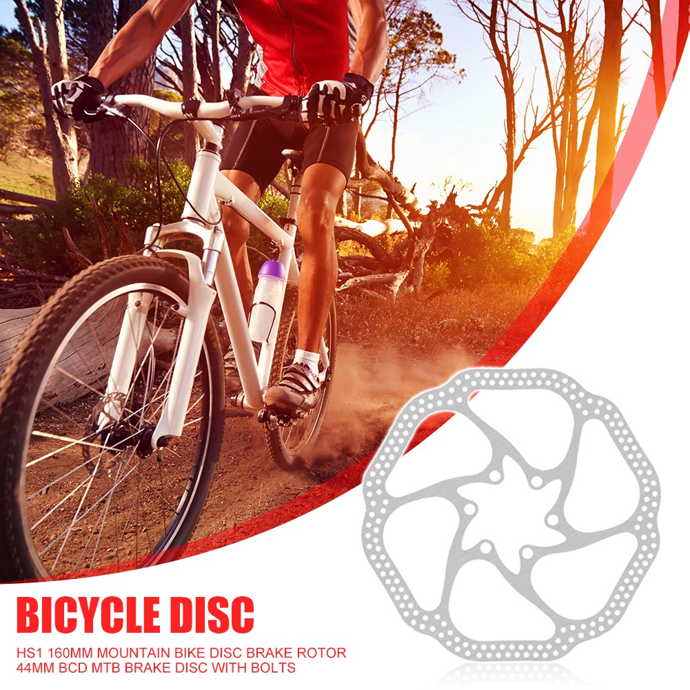 MOJITO HS1 160mm Mountain Bike Disc Brake Rotor 44mm BCD MTB Brake Disc with Bolts