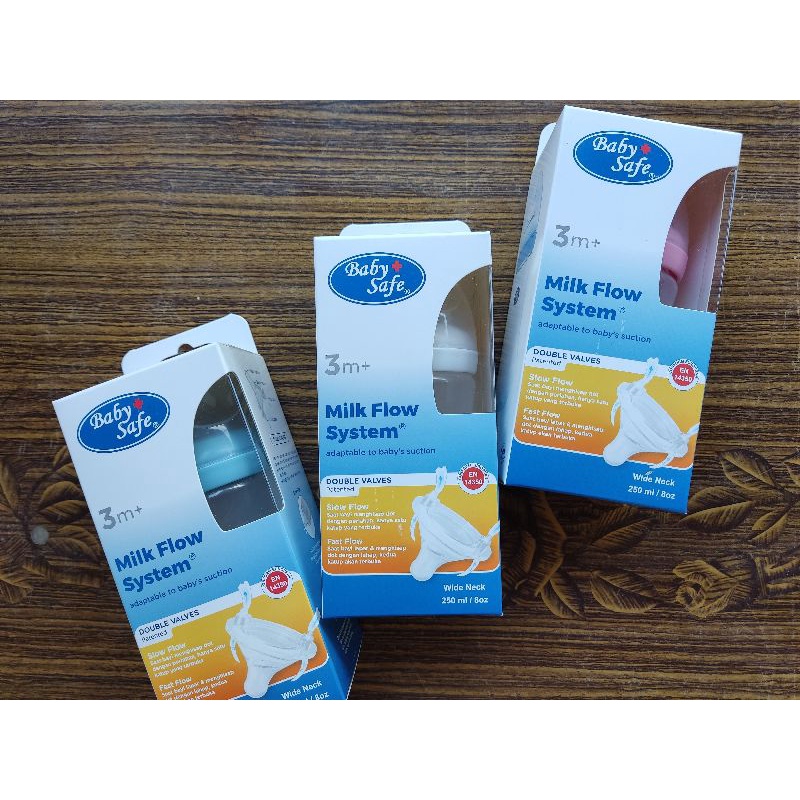 BABY SAFE botol susu wide neck 125ml  250ml