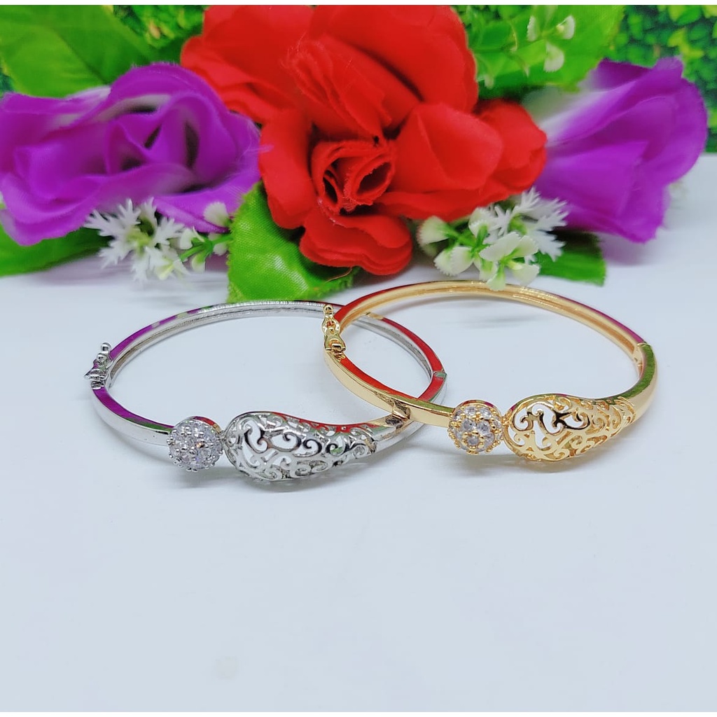 Gelang xuping permata lapis emas perhiasan fashion