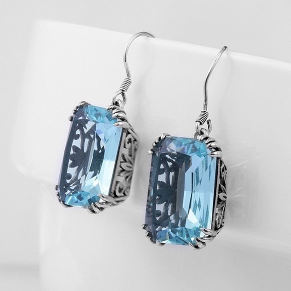 Hu Hu Hu Hu Hu Alat Bantu Pasang Kacamata♡ Anting Kait Gantung Wanita Hias Berlian Imitasi Besar Gaya Elegan Untuk Hadiah