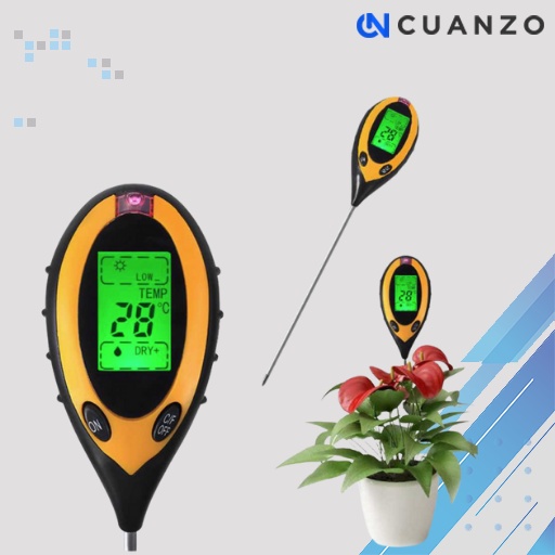 Pengukur Temperature Kelembaban Tanah Soil Moist PH Analyzer / Alat Ukur PH Dan Npk Tanah / Alat Pengukur Suhu Kesuburan Tanah Sawah / Soil Analyzer Ph Meter Hidroponik Tanah Digital Akurat / Tester / Alat Cek Suhu Kadar Keasaman Unsur Hara Tanah Murah