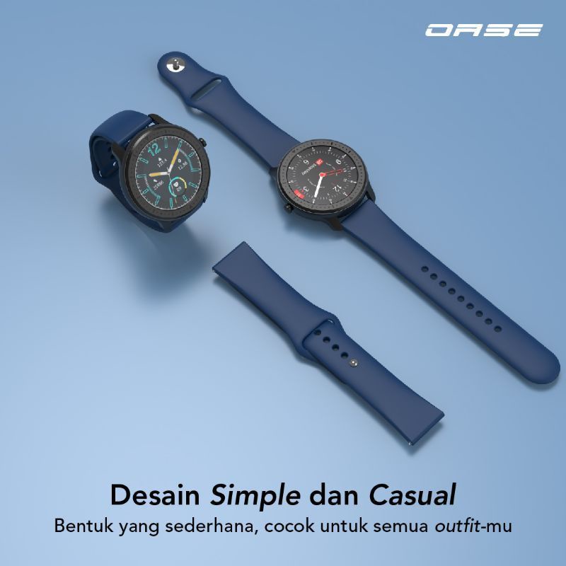 ORIGINAL OASE 100 OPPO WS-S1 H12W Horizon Tali Strap Smartwatch Dark Blue