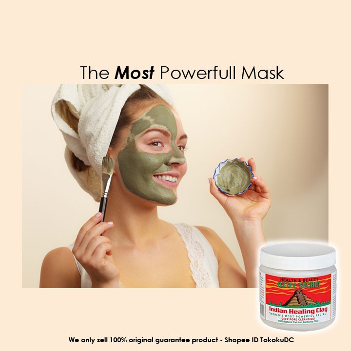 SALE 454GR AZTEC SECRET INDIAN HEALING CLAY DEEP PORE CLEANSING - CLAY MASK FACE MASK HAIR MASK