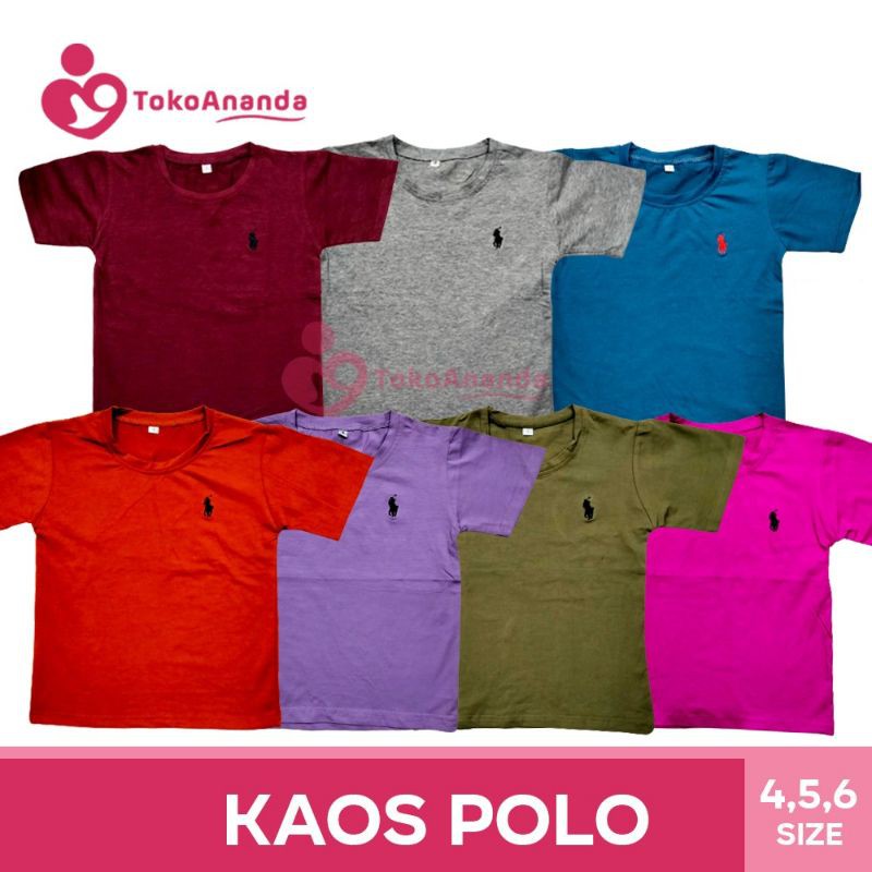 KAOS POLO ANAK / KAOS POLO POLOS / PAKAIAN ANAK LAKI LAKI