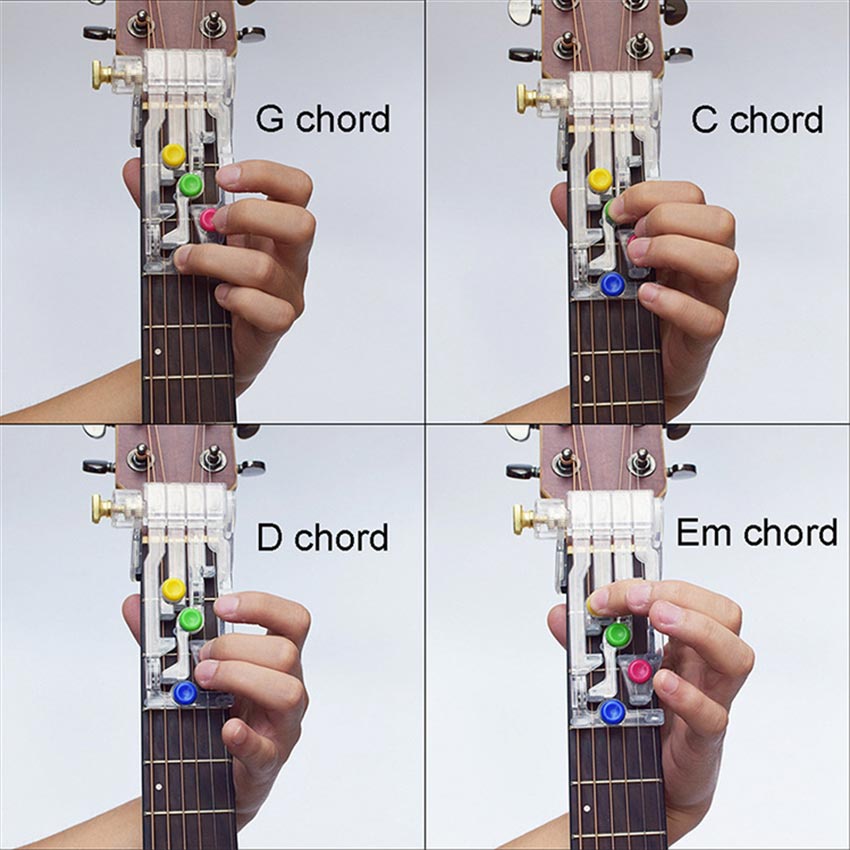 Guitar Chord Aid Tool Acoustic Guitar Chord Learning Teaching ABS Plastic Tool Musical Instrument Accessory Guitar chord aid