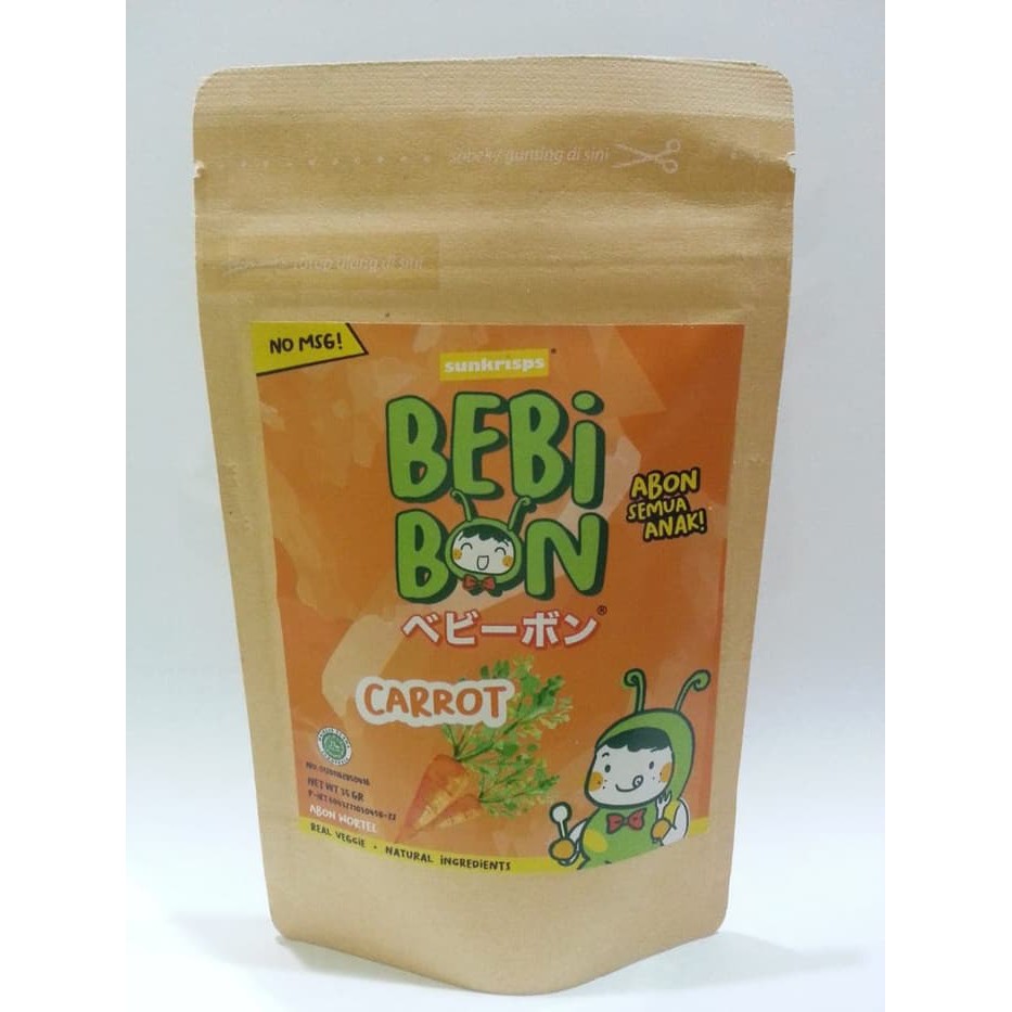 

Sunkrisps Bebi Bon Carrot 35gr / Abon Sayur Bebas MSG/Abon Sehat MPASI
