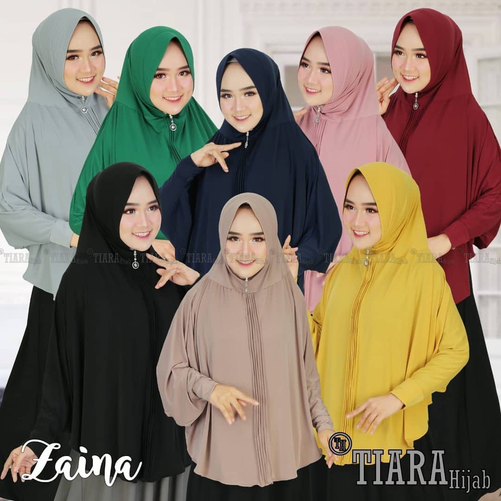 Hijab Instan Jumbo bahan Jersey nyaman Geblus Tangan Syari