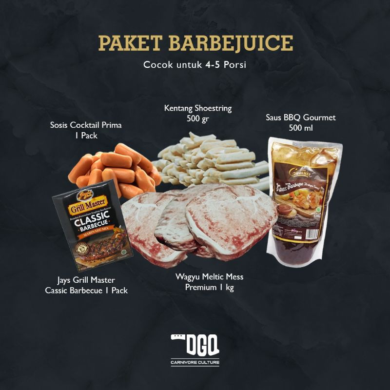 

Paket Hemat Babejuice / BBQ Steak Meltic Wagyu