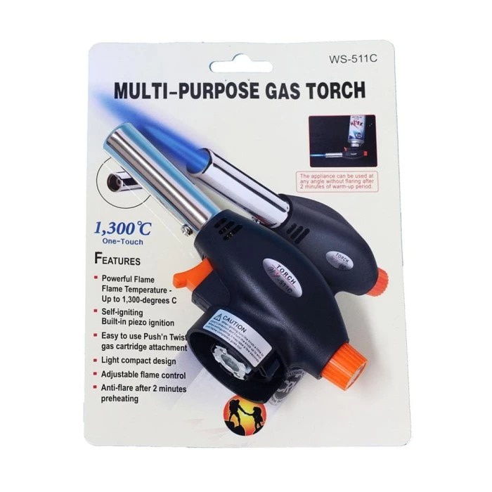 Multi Purpose Gas Torch WS 511C, Kepala Korek Gas Nyala Api Las Bara