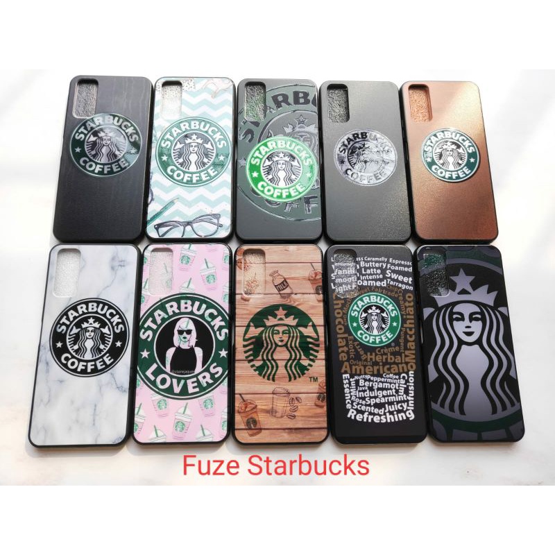 SOFTCASE HP FUZE STARBUCKS  OPPO A15, A15S, A31, A8, A33 2020, A53 2020, A52, A72, A92, A54 4G, A73,