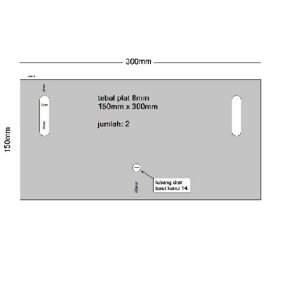 Jual Besi Plat 8mm 150 X 300mm Lubang Shopee Indonesia