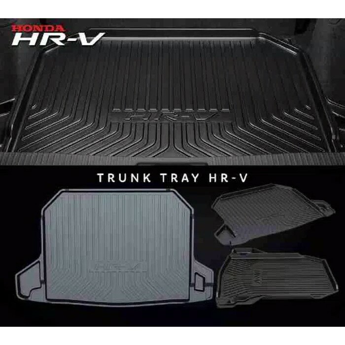 Trunk Tray Karpet Karet belakang Khusus Mobil HRV