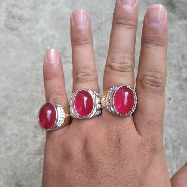 CINCIN BATU MERAH ROSE (S)
