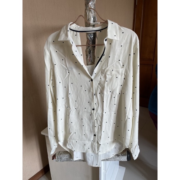 zara white blouse