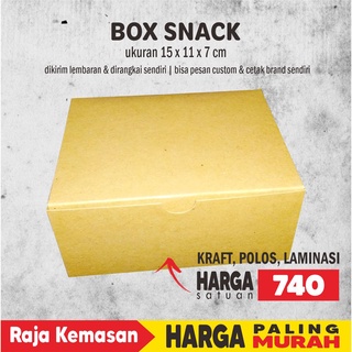 Jual Box Snack Polos Kraft Laminasi X X Cm Shopee Indonesia