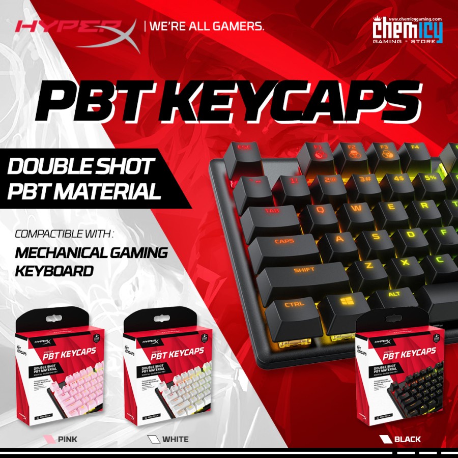 HyperX PBT Double Shot Keycaps Full-key Set