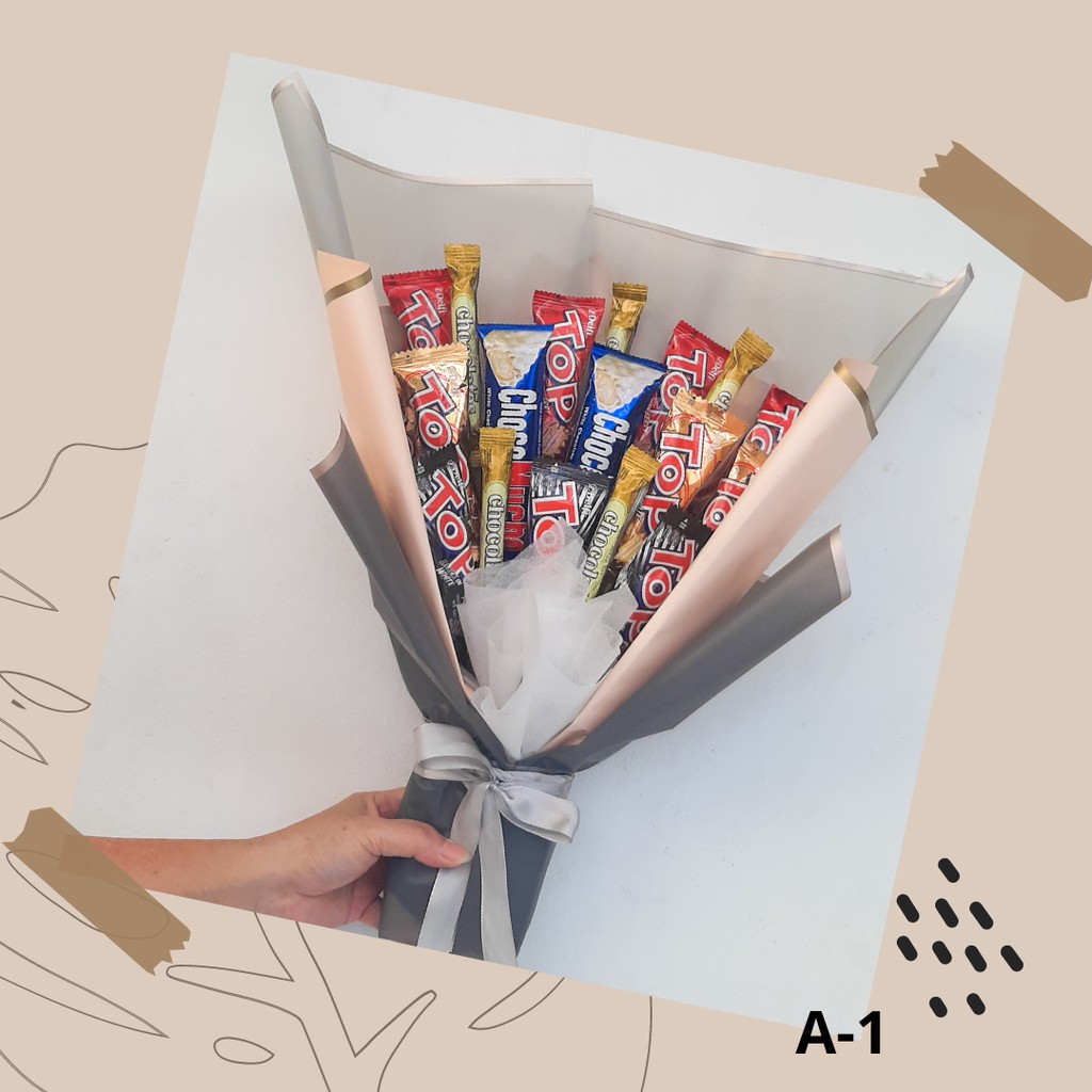 

SNACK BOUQUET//hadiah wisuda//hadiah ulang tahun,dll//A-1