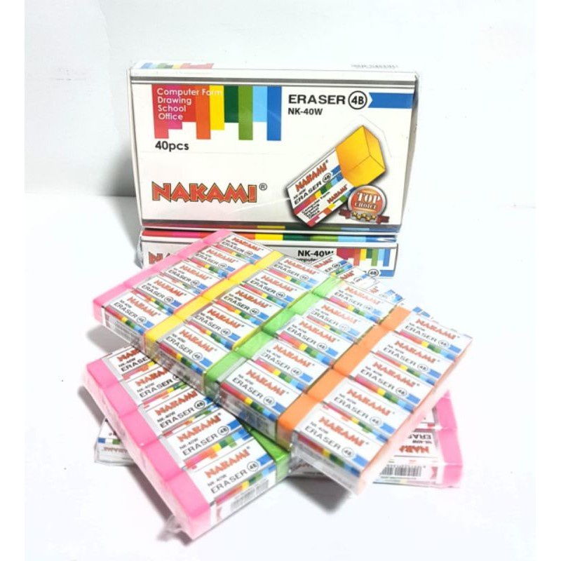 Penghapus NAKAMI  MW-40 Paket 1 Box Isi 24 Pcs