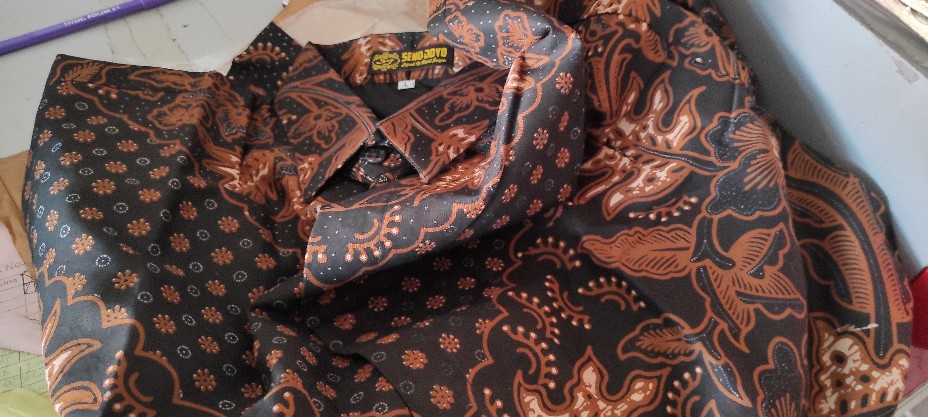 Kemeja Batik Pria Kerja Lengan Pendek Truntum Lasem Lapis Furing By Batik Seno Joyo