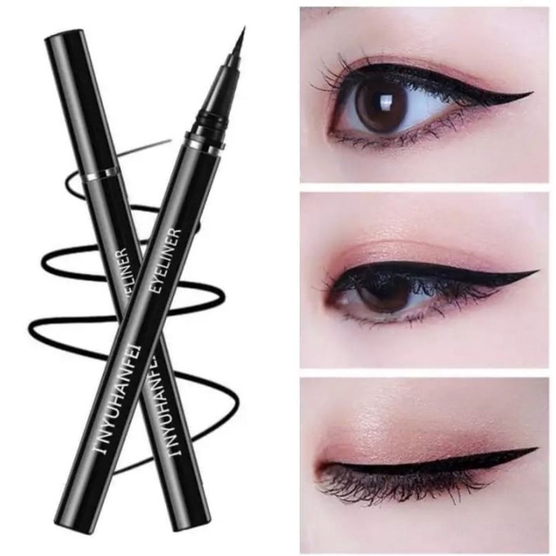 [TERMURAH]-COD-EYELINER BIG EYE CAIR WARNA HITAM ANTI AIR WATERPROOF TAHAN LAMA EYE LINER SPIDOL