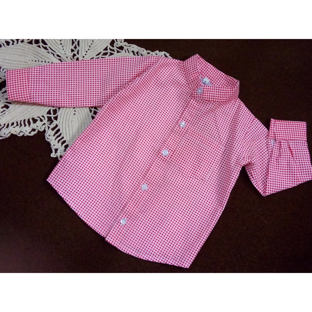 kemeja koko anak motif kotak kotak