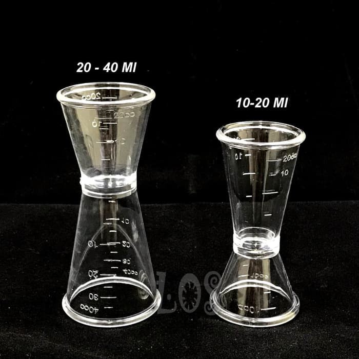 gelas takar measuring cup jigger 10 cc dan 20 cc