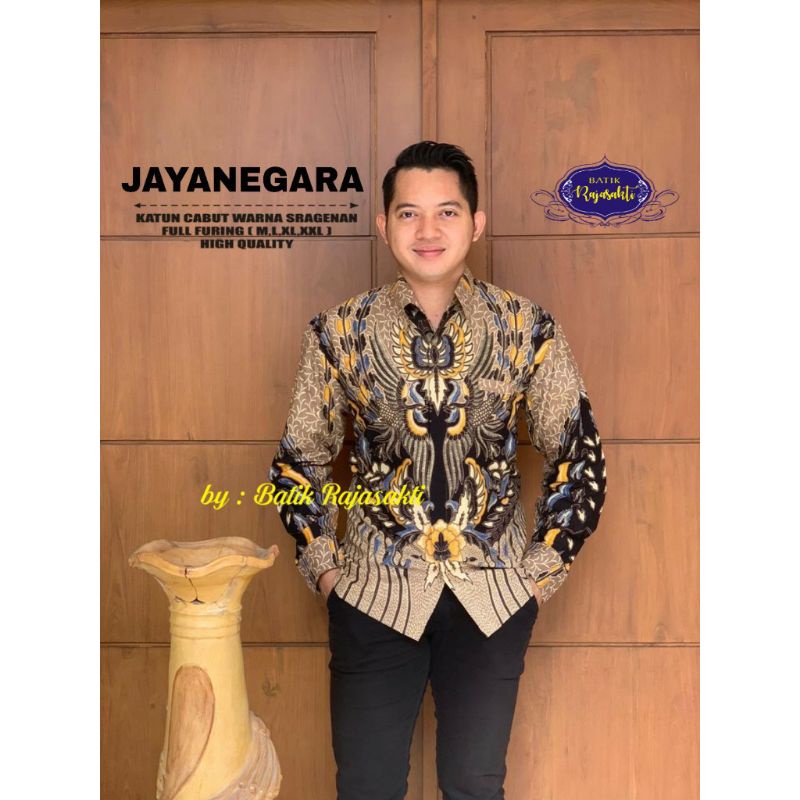 Jual Murah Kemeja Batik Pria Jayanegara  Katun Sanforiz  Lengan Panjang Full Furing 3QgqnJUwBoRQ3